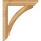 Ekena Millwork Thorton Slat Rough Sawn Bracket w/ Offset Brace, Western Red Cedar, 6"W x 28"D x 32"H BKT0604X28X32THR06RWR - alternate 2